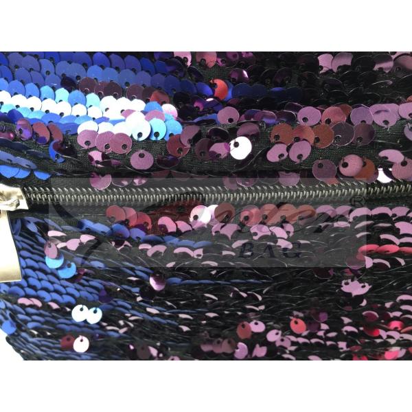 Women Polyester Laptop Bag Dazzling Sequin Backpack With Sequin Material