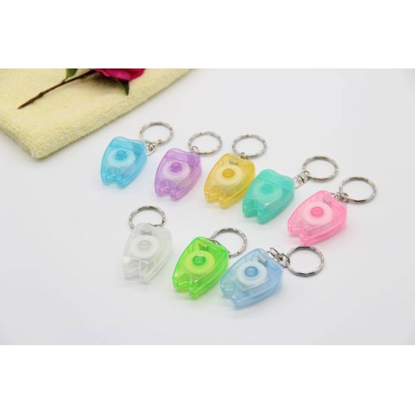 2 Pcs / pack 15 Meters Mint Flavor Polyester Floss Key for Dental Cleaning , FH01-6