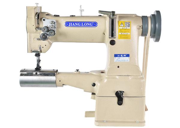 Quality 28mm Large Bobbin 220V Genuine Leather Double Needle Sewing Machine for sale