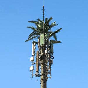 China 15m 35m Monopole Tree Tower For Telecom Antenna GSM Signal on sale