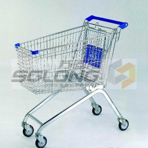 China Convenient Pharmacy / Supermarket Shopping Trolley Air Bubble Film Packing wholesale