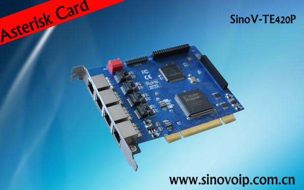 Quality Popular 4 E1 pci asterisk card support 4u same as digium for sale