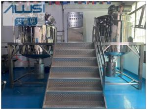 China 65rpm Cream Mixer Fixed Type SUS304 SUS316L Hair Gel Manufacturing Machine wholesale