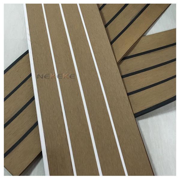 5mm Boat PVC Artificial Teak Decking UV Resistant Marine Deck Flooring