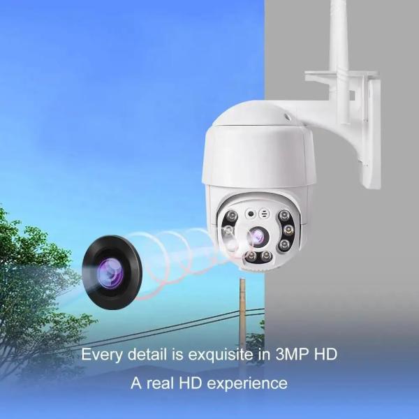 Quality WIFI Camera HD 2MP PTZ Outdoor Waterproof IP66 Wireless IP Camera CCTV V380 Camera for sale
