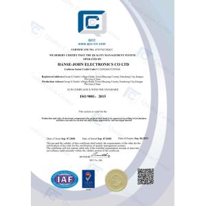 hanse-john electronic Co.,Ltd. Certifications