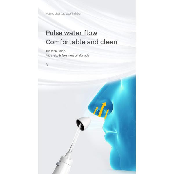 Portable personal use electric powered nasal irrigator nose syringe for family use