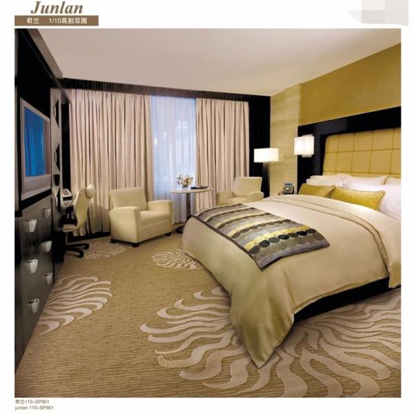 Hot sales embroidered badge pattern cut loop pile indoor carpet