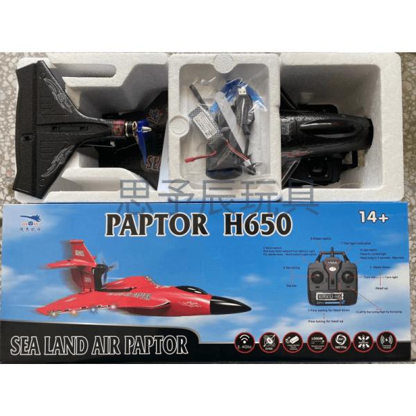 Lightweight Long Range Epp Foam Fixed Wing H650 2.4g Proportional Remote Control Rc Jet Fighter Brushless Fly Toy Outdoor