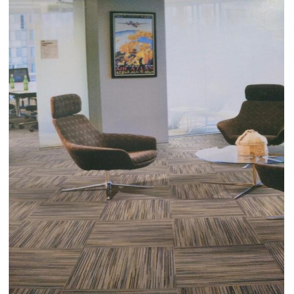 Chine made multi level loop striped Nylon carpet tile