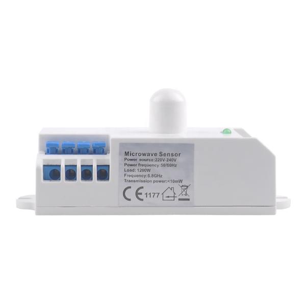 AC 110V 220V Motion Sensor Switch Ultrasonic Microwave Radar Detector 5.8GHz