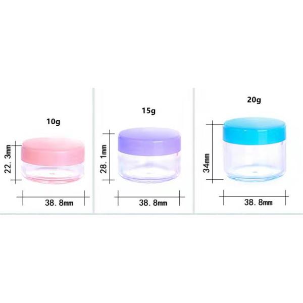 Sub-Packaging Small Round 50g Plastic Cosmetic Jar Travel Sub-Bottling Cream Jar