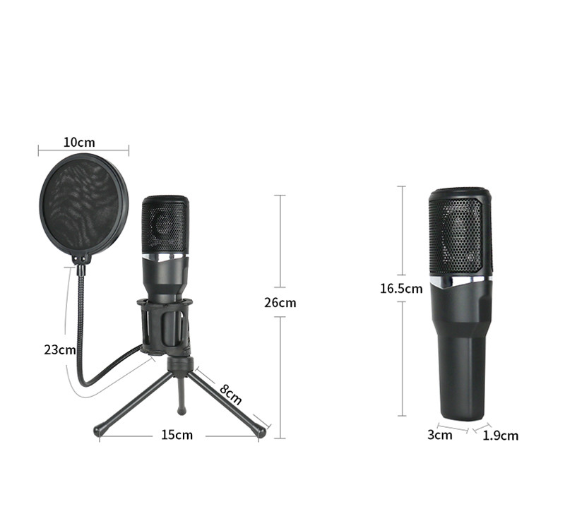 USB Microphone for laptop and Computers for Recording Streaming Twitch Voice overs
