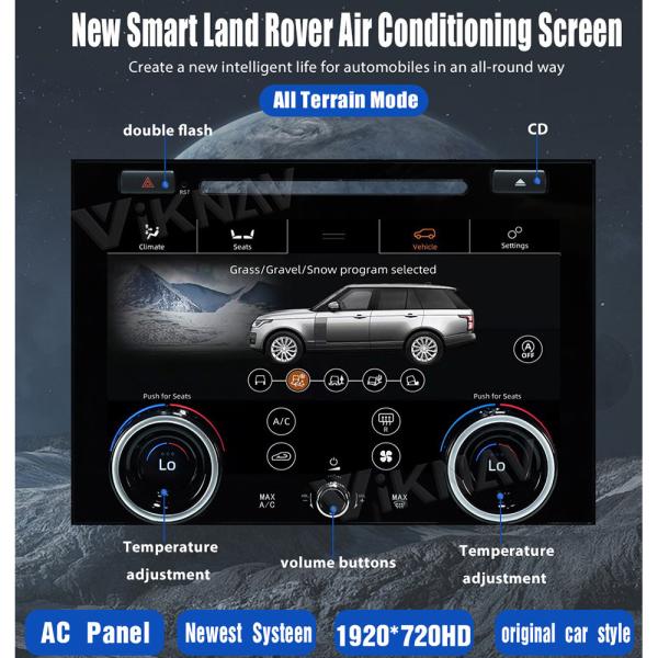 Quality Land Range Rover Vogue L405 Car Hvac AC Control Panel 2013-2017 10.4 Inch Climate Board for sale