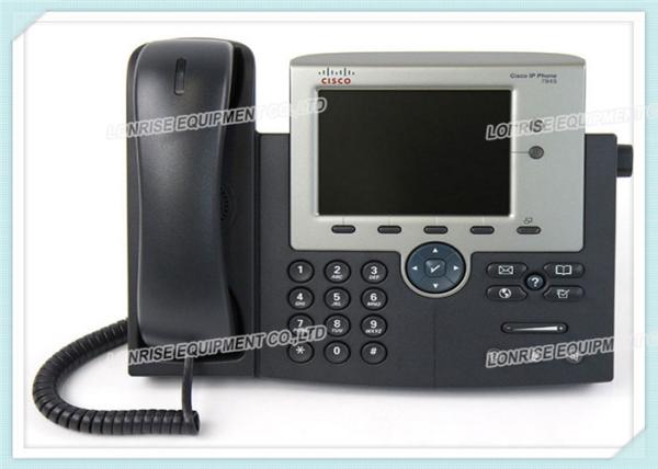 Quality CP-7945G Cisco Voip Telephone Two Line Cisco Phone System Color Display for sale