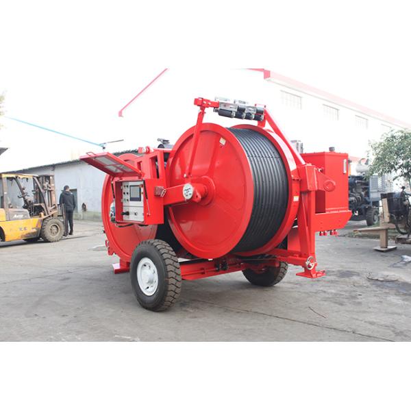 Hydraulic Puller Tensioner Conductor Reel Stands Working With Tensioner/Puller