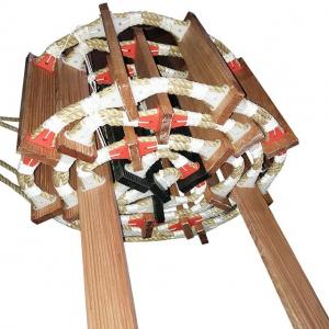 China Safe Marine Rope Ladder 24Kn Breaking Strength Wood And Manila Material wholesale