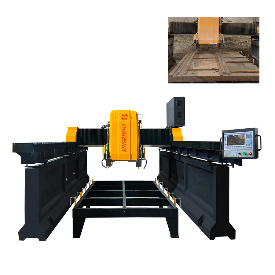 China 400-600mm Blade CNC Bridge Stone Cutter Milling Machine 1700x3500mm wholesale