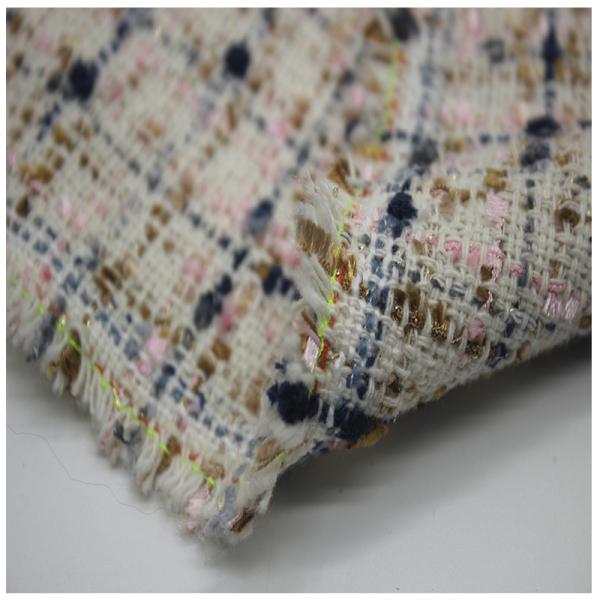 2024 New Factory Wholesale Spot Color Multi-coat Tweed Woolen Polyester Fashion Decorative Fabric for Bag Women's Coat Clothing