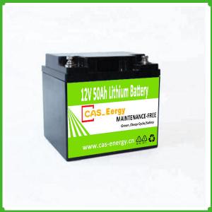 China Long life lifepo4 lithium battery 12v 50ah li-ion battery for solar light wholesale