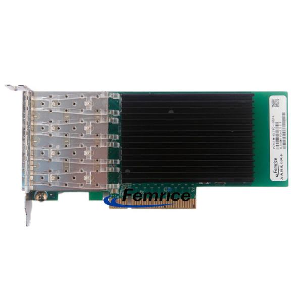 Femrice 10Gbps Quad Port Gigabit Ethernet PCIe x8 Server Adapter Intel X710 Gigabit Controller Network Interface Card