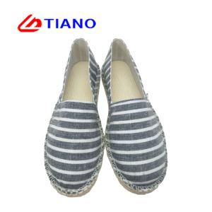 Mens Striped Espadrilles