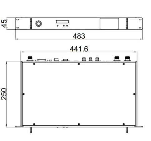 1u Rack Mount High Sensitivity Cofdm Video Receiver