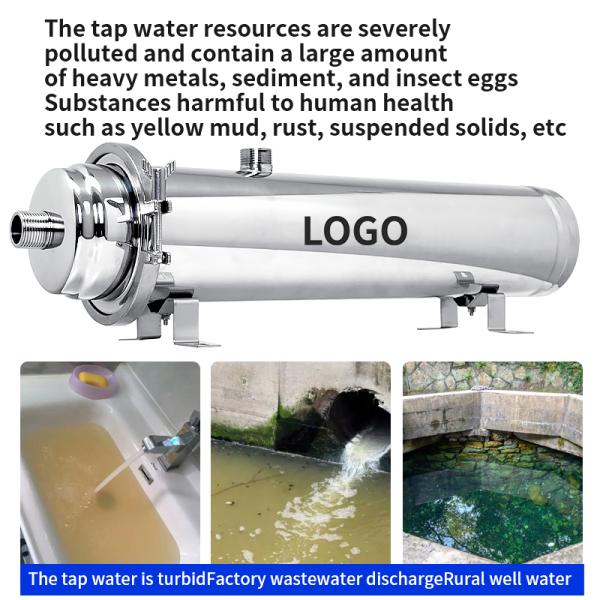 Whole House Ultrafiltration Water Filter Stainless Steel Wall Hanging