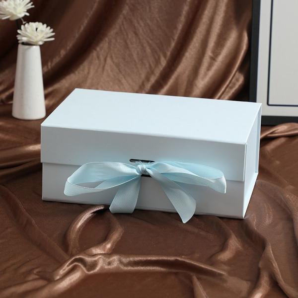 Book Shaped Folding Cardboard Gift Boxes With Magnetic Closure Paper Gift Packaging Box