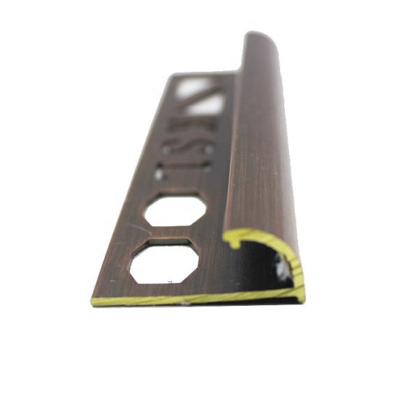 Corrosion Resistant Durable Brass Transition Strip Quarter Round Edge Tile Trim