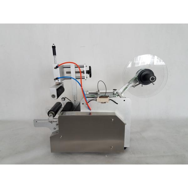 Desktop Adhesive Sticker Semi Automatic Bottle Label Applicator Pneumatic Type