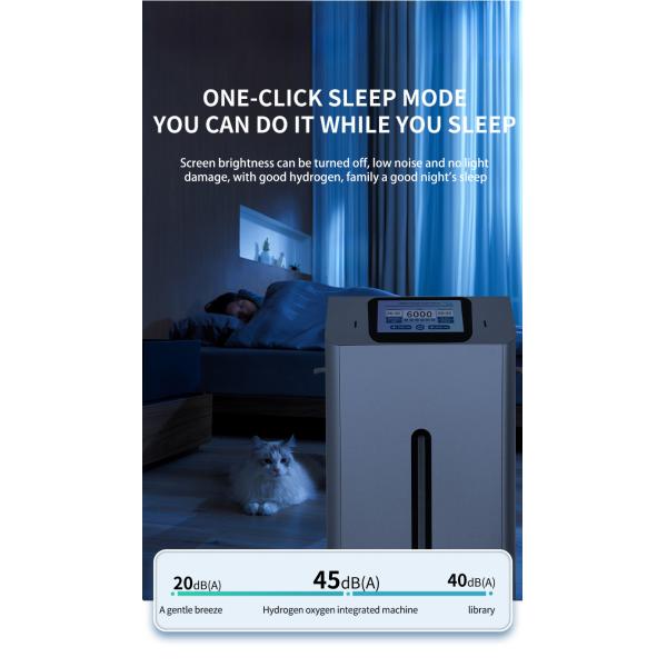 Touch Advertising Screen 99.99% Purity Hydrogen Inhalation Machine 6000ml/min