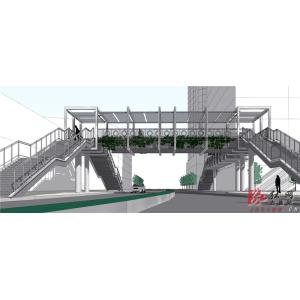 Eco Friendly Steel Structure Bridge , Galvanized Steel Bridge Construction