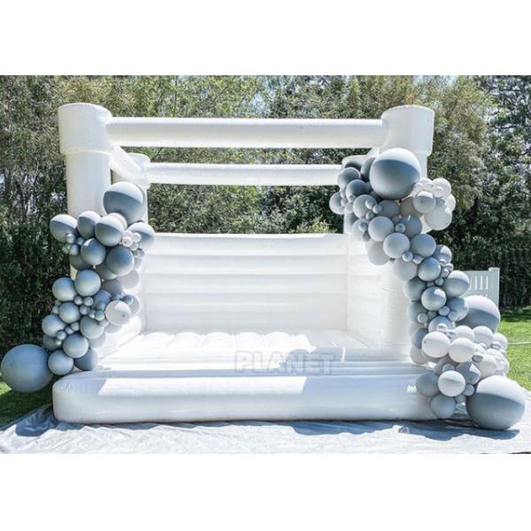 Commercial Grade Wedding Party Used White Bounce Castle Inflatable Bouncy Castle For Wedding