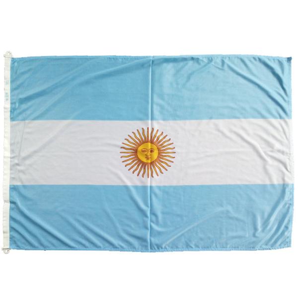 CMYK Color National Screen Printed Argentina Flag Banner Custom
