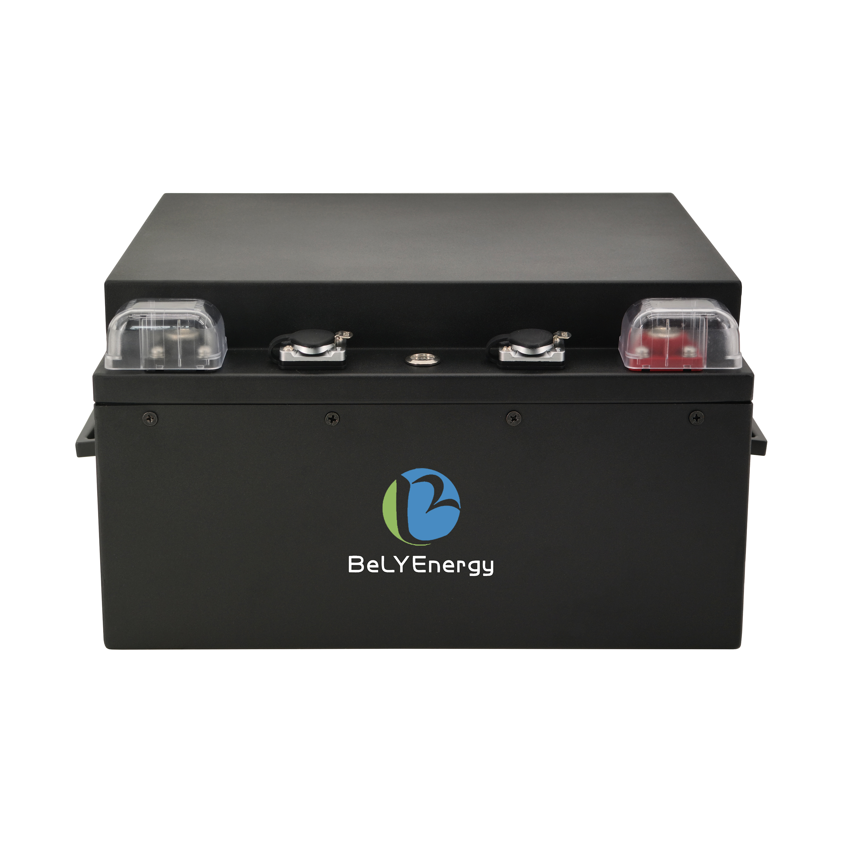 12V LiFePo4 Battery with Smart BMS for Passive and Active Balancing Black or Customized