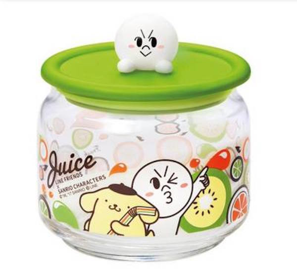 Transparent Color Glass Storage Jar Plastic Toy Figures Sell In HongKong 7 - 11 Store For Collection