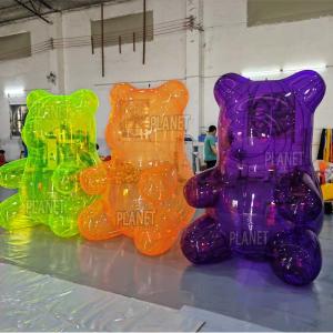 China Advertising Colorful PVC Inflatable Bear Inflatable Transparent Bear For Decoration wholesale
