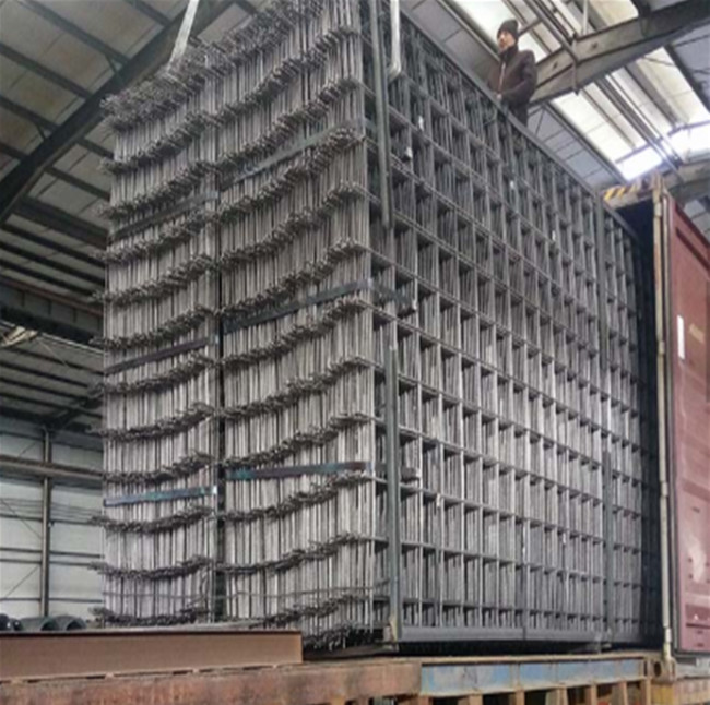 F52 Ribbed Steel 4x4 Reinforced Welded Wire Mesh For Concrete