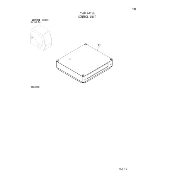 9287705 Hitachi Excavator ZX450-3 ZX530-3 Controller Control Panel