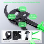 Electrical Ratchet Cable Cutter Tool Durable For Telecommunications