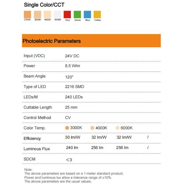 IP65 / IP67 Top Bend LED Neon Flex 24V High Luminous Efficiency And Easy Installation