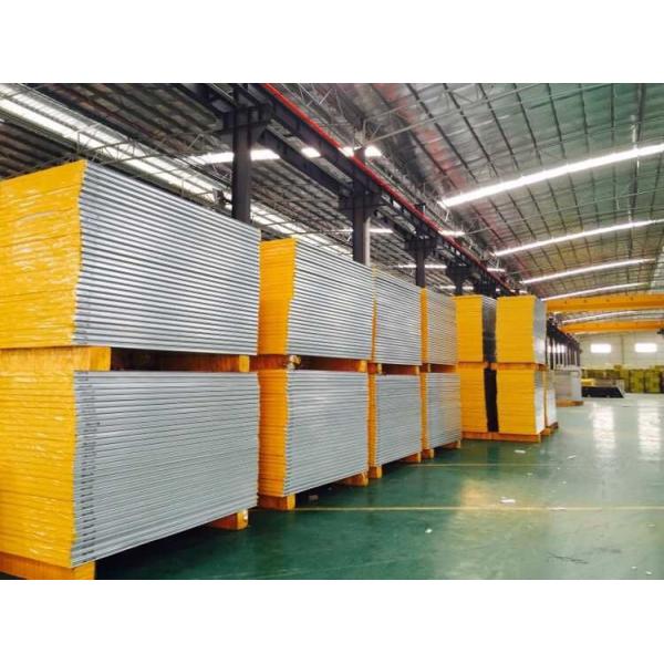 Building Materials 125mm Heat Insulated Glass Wool Sandwich Panel
