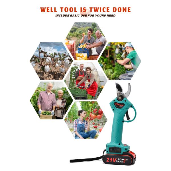 1300mAH Small Electric Garden Shears Pruning Shears For Thick Branches