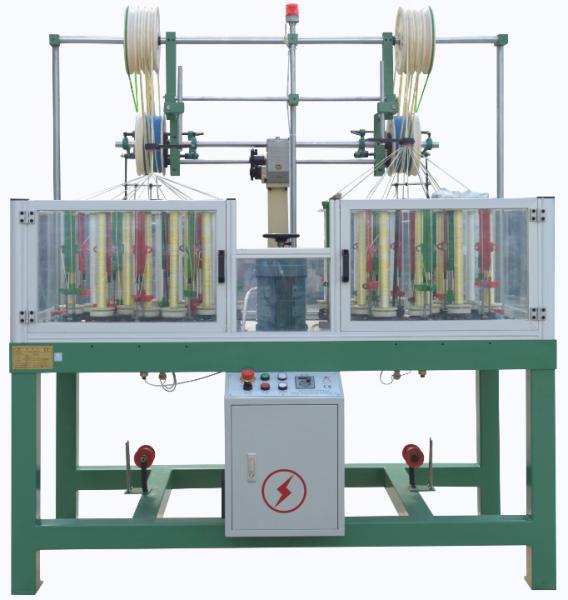 Quality 16 Spindle 1.1KW Rope Braiding Machine , 2heads Wire Braiding Machine for sale