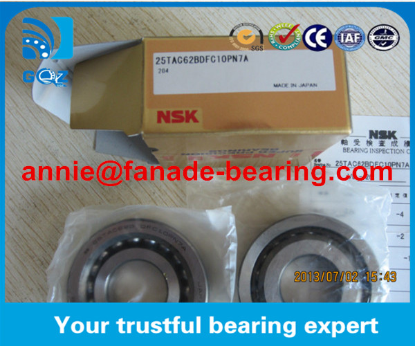 NSK 30TAC62BDBC10PN7A Ball Screw Support Ball Bearing Angular Contact Ball Bearing