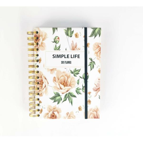 Leather Cover Material Composition Book Design 365 Days Daily Diary Budget Book