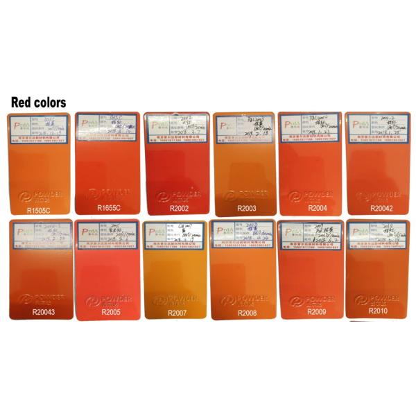 Indoor High Gloss Powder Coat Finish , Red Powder Coating Corrosion Resistance