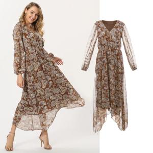 China Fahion New Beach Dress Women Long Chiffon Dress wholesale