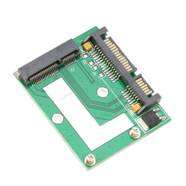 Quality mSATA to SATA 22Pin 2.5inch HDD Converter Adapter Small Board for Half Full Size  SSD for sale